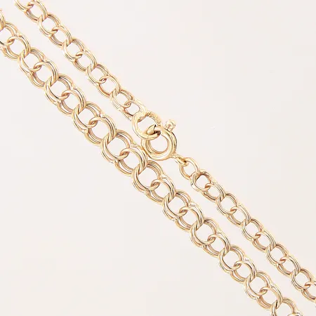 Collier doserad Bismarck, längd 42cm, bredd 3-4,5mm, 18K Vikt: 5,3 g