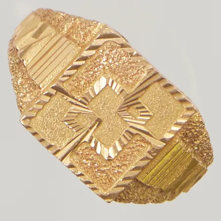 Ring, skev, 21K 5,3g.