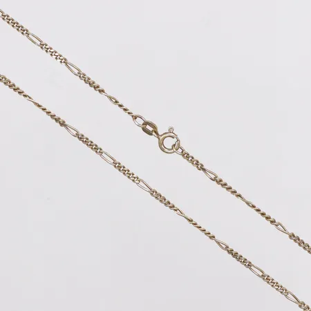 Kedja Figaro, längd 42,5cm, bredd 2mm, förgyllt, silver 925/1000 Vikt: 4,2 g