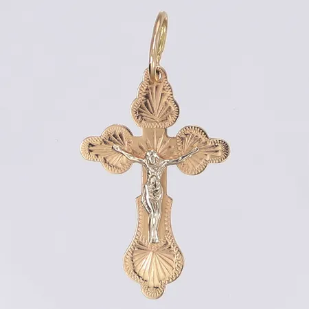 Hänge krucifix höjd 35mm inkl öglan 14K Vikt: 1,5 g