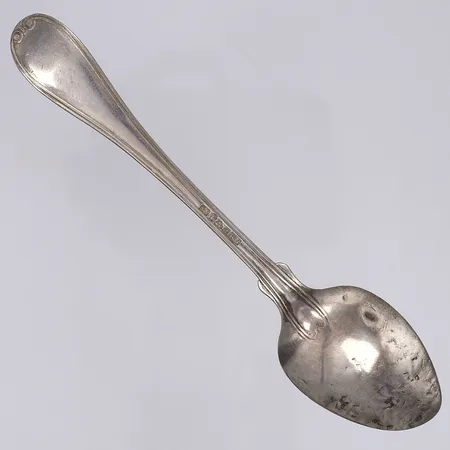 Tesked Franska Liljan/Gammalfransk längd 14cm svenska stämplar 1853 slitage och tryckmärken silver (troligen) 830/1000 Vikt: 20,3 g