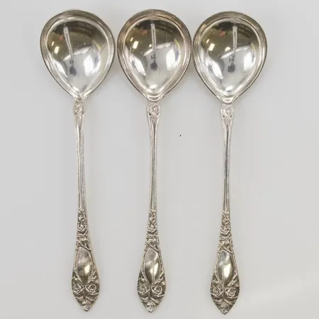 3 Skedar, 16cm, 830/1000 Silver 87,3g.