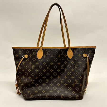 Väska Louis Vuitton Neverful MM, Monogram Canvas, datumkod CA2103, Made in Spain, mått ca 28x32x16cm, kvitto Birger Jarlsgatan 2013, stansade initialer DW, smärre fläckar invändigt, dustbag. Skickas med postpaket.