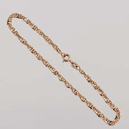 Armband 18k,längd ca 19 cm,bredd 2.8 mm. Vikt: 3 g