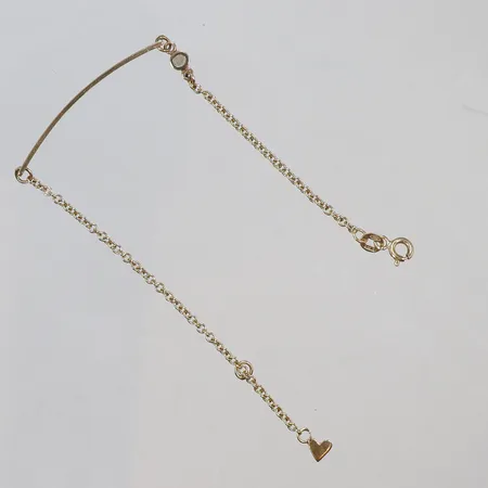 Armband med platta, längd 18,5cm, gravyr, 18K Vikt: 4,7 g