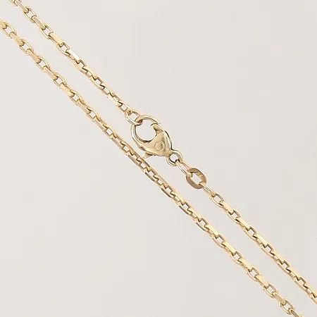 Kedja Ankar, längd 65cm, bredd 1,8mm, skadat lås, 14K Vikt: 9,2 g