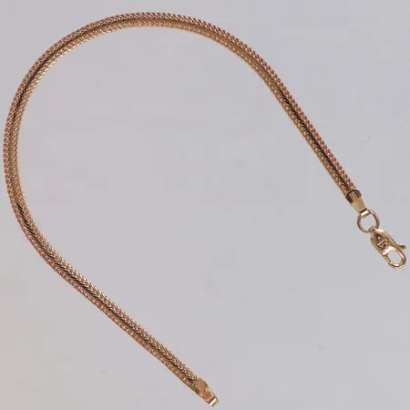 Armband Rävsvans, längd 18,5cm, bredd 2,9mm, GHA, 18K Vikt: 3,7 g