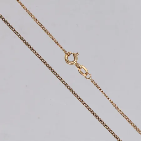 Kedja Pansar, längd 45,5cm, bredd 1mm, 9K Vikt: 2 g