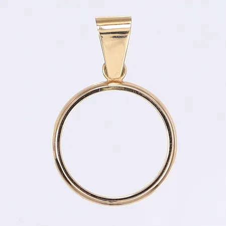 Hänge ursprungligen vigselring höjd 32mm inkl öglan omarbetad från ring till hänge gravyr 18K Vikt: 5,6 g