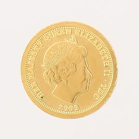 Mynt Her Majesty Queen Elizabeth II TDC 2009, Half Crown, Ø11mm, plastetui, 20K Vikt: 0,5 g