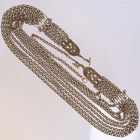 Collier Birds of Paradise Kalevala Koru, Finland, längd ca 58cm, brons, etui.