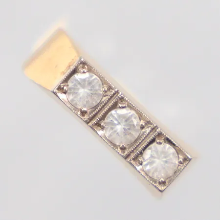 Ring vita stenar Ø17mm, 18k Vikt: 3 g