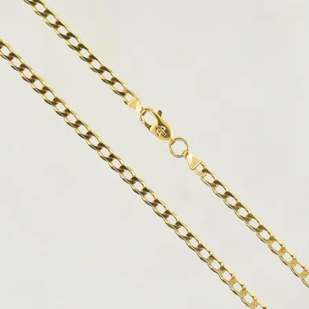 Kedja Pansar, Balestra, längd 51 cm, bredd 3 mm, 18K. Vikt: 8,6 g