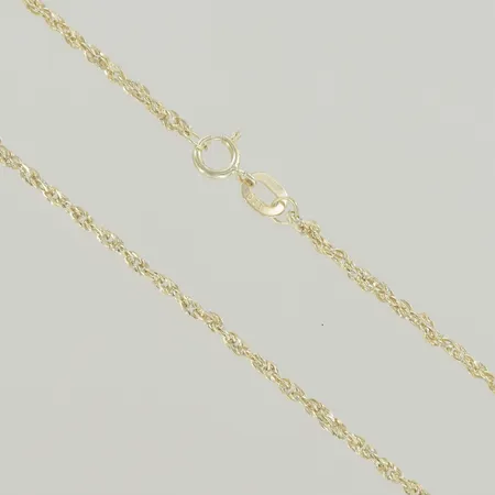 Halskedja singapor, längd 50 cm, 18K Vikt: 1 g