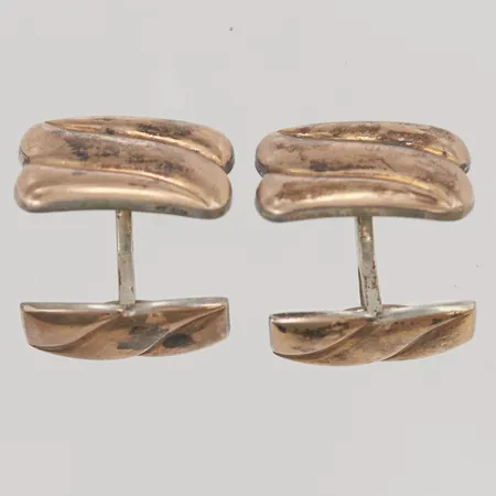 Ett par manschettknappar, 19x14mm, 830/1000 Silver 17,2g.