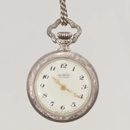 Fickur Aero Watch, 24mm, Sterling silver, kedja i 835/1000 Silver 18,6g.