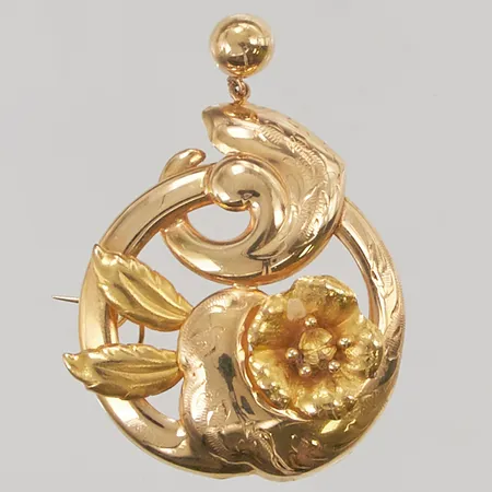 Brosch, 38mm, 18K 5,2g.