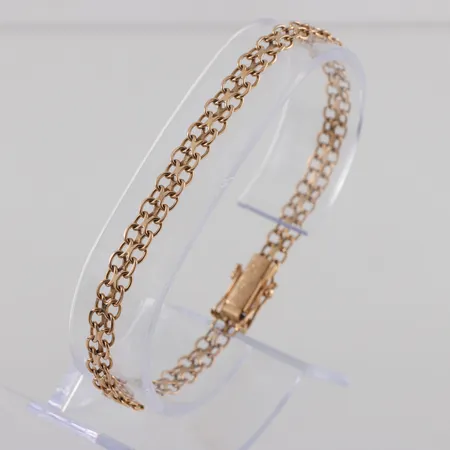 Armband 18k X-länk,Svedbom Vetlanda,längd ca 18.5 cm,bredd 5 mm. Vikt: 6,8 g