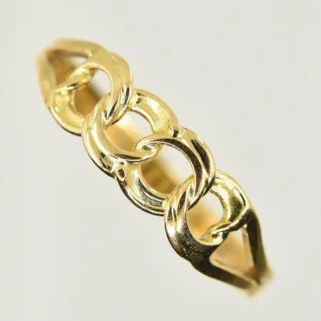 Ring Bismarck, stl 17¾, bredd 2-5 mm, 18K. Vikt: 1,7 g