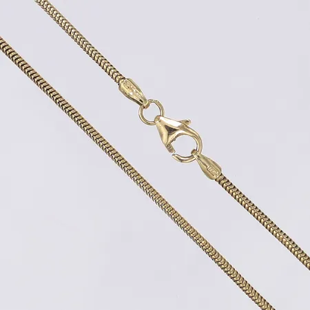 Halskedja ormlänk, längd 46cm, bredd 1mm, 18K Vikt: 4,9 g
