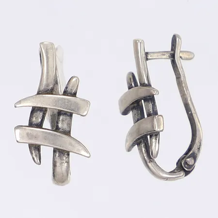 Ett par örhängen, 21x11mm, silver 925/1000 Vikt: 4,1 g