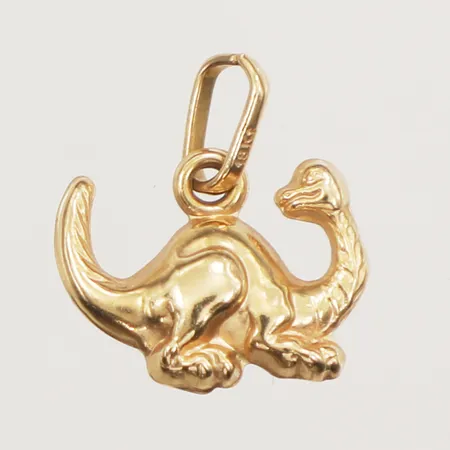 Hänge dinosaurie, längd 14mm, bredd 12,8mm, 18K Vikt: 0,5 g