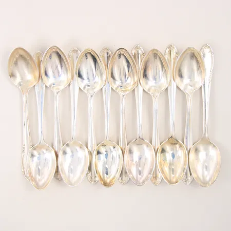 Kaffeskedar 12st, längd 11,3cm, silver 830/1000 Vikt: 179,7 g