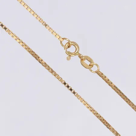 Halskedja Venezia längd 50cm bredd 1mm 18K Vikt: 6,1 g