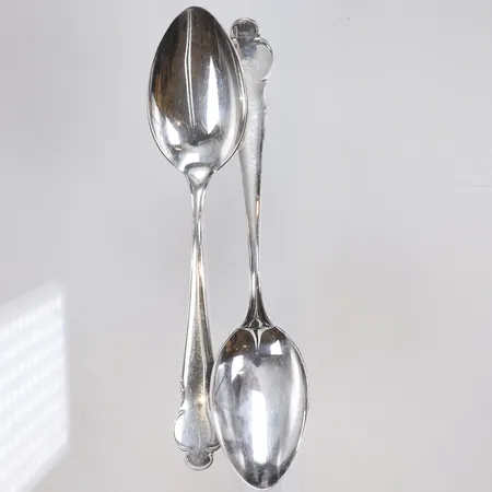 2 skedar, 18cm, silver, 830/1000 Vikt: 68,7 g