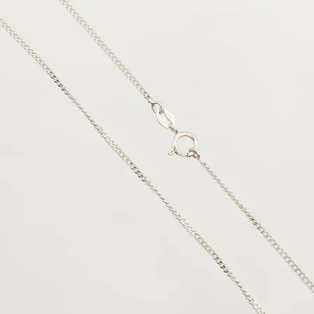 Kedja Pansar, ca 39cm, bredd 1,5mm, Guldfynd, 925/1000 silver Vikt: 2,5 g