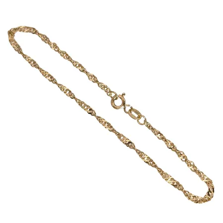 Armband Singapore, 18K guld, Svedbom & Co AB (SCO), längd 18,5 cm, bredd 2 mm, fint skick Vikt: 2 g