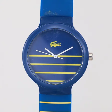 Herrur Lacoste quartz Ø40mm, står still, stål och plast, LC.46.4.47.2557 6.050.719, gummiband