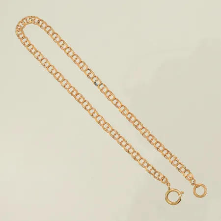 Armlänk bismarck 8cm bredd 3mm, 18K Vikt: 1,8 g