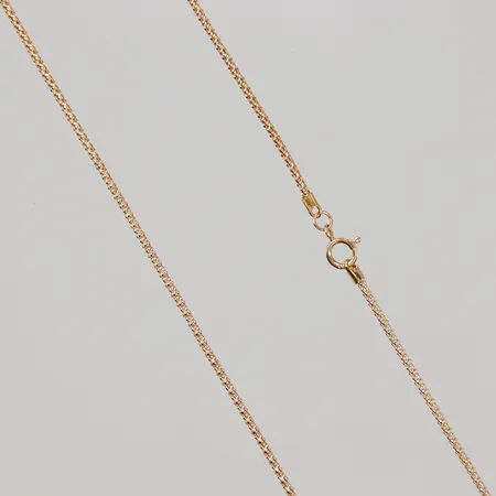 Kedja 50cm, bredd 1,2mm, 18K,  Vikt: 2,1 g