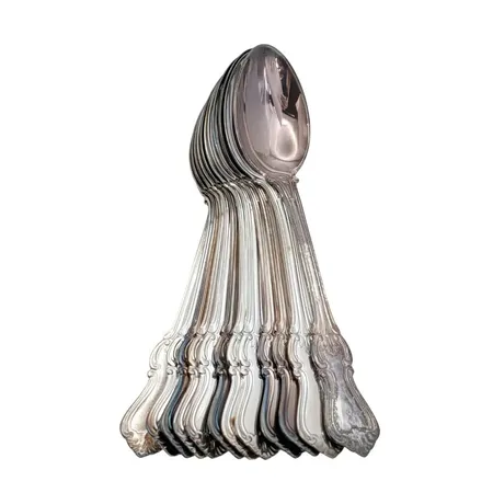 Kaffeskedar, 12 stycken, silver 830/1000, modell Olga, längd 12,2 cm, MEMA/GAB, förefaller vara i oanvänt skick Vikt: 195,2 g