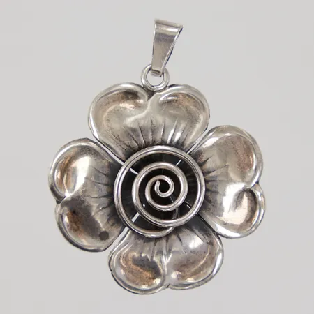 Hänge blomma Ø ca 34mm, silver Vikt: 5,5 g