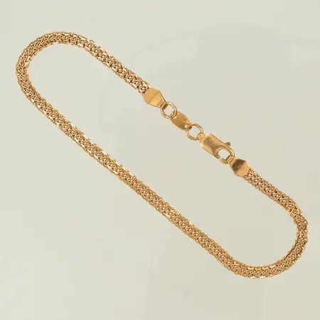 Armband 18cm bredd 3mm defekta länkar 21K Vikt: 3,4 g