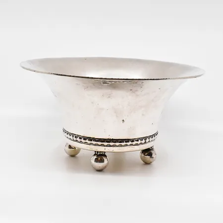 Skål, höjd 14cm, Ø 27cm, personlig gravyr, K.Andersson, fläckig, silver 830/1000 Vikt: 775,2 g