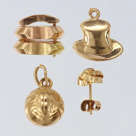 Guldskrot, defekt, 18K Vikt: 4 g