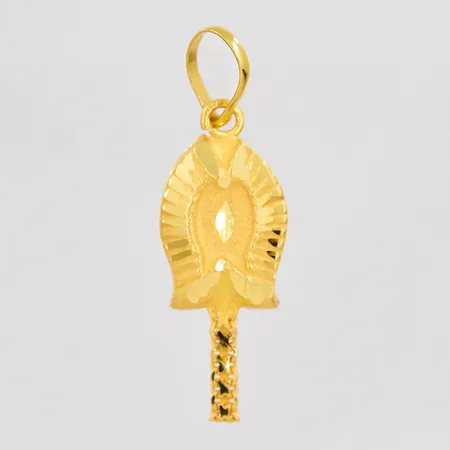 Hänge, ca 11x35mm inklusive ögla, 21K Vikt: 1,1 g