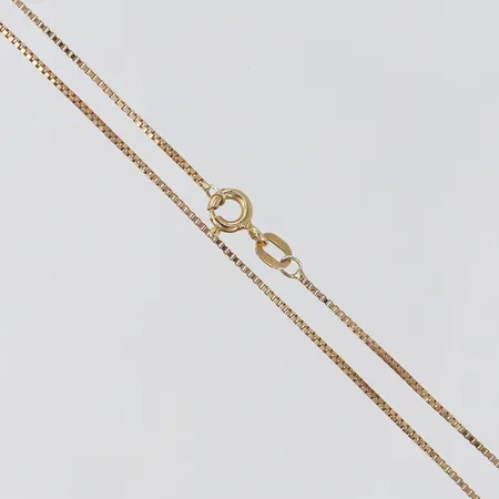 Kedja Venezia, längd 45cm, bredd 0,9mm, ojämn, GHA, 9K Vikt: 1,7 g