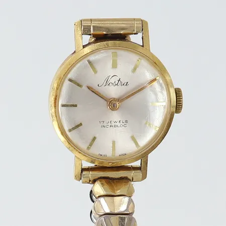 Damur Nostna, 18K, flexband ej i guld, går ej, 18K bruttovikt: 14,2g Vikt: 14,2 g