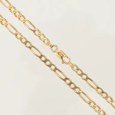 Kedja Figaro 52cm bredd 3,7mm Balestra 18K  Vikt: 15,2 g