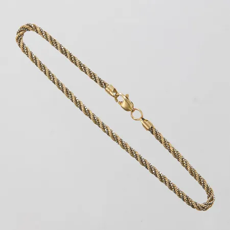 Armband Cordell samt Venezia, längd: 20cm, bredd: 2,7mm, tvåfärgat, 18K Vikt: 5,8 g