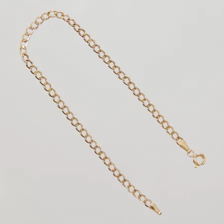 Armband Pansar 18cm, bredd 3mm, ihålig, 18K, Vikt: 1,4 g