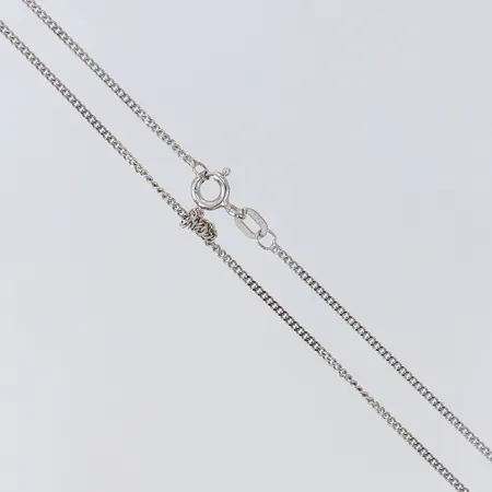 Kedja Pansar, längd 44-45cm, vitguld, knutar, 18K Vikt: 2,7 g