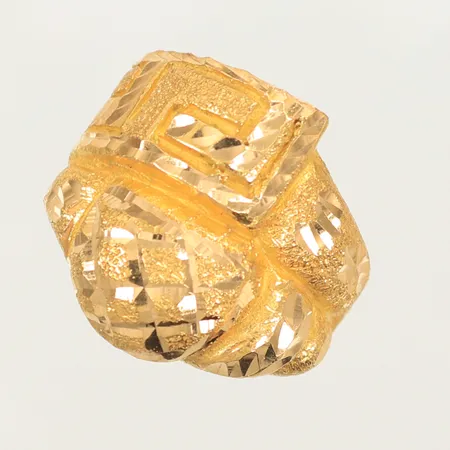 Ring stl 17½ bredd 5-19mm, defekt skena, 18K Vikt: 6,4 g