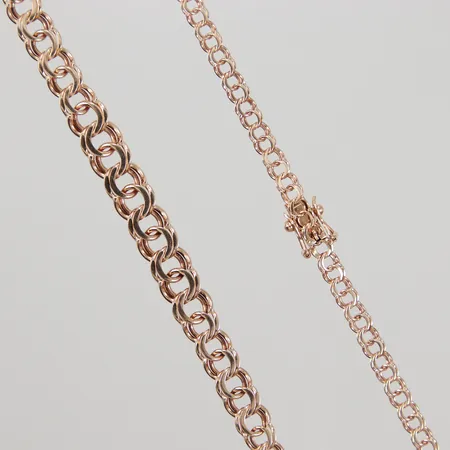 Collier doserad Bismarck 41,5cm, bredd 3,5-6,7mm, 14K,  Vikt: 10 g