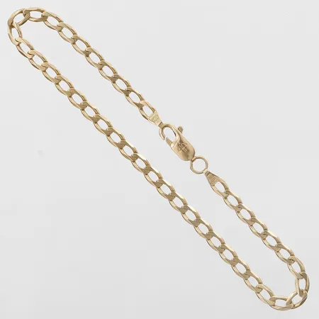 Armband Pansar, längd: 20cm, bredd: 3,5mm, Balestra, Italien, 18K guld Vikt: 5 g