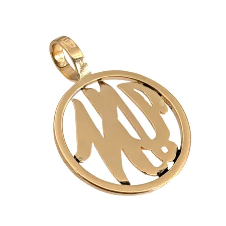 Hänge, 18K guld, storlek 24x33 mm Vikt: 5 g